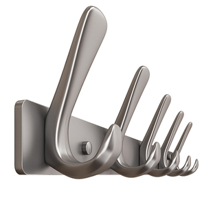 衣服挂钩墙上免打孔创意一排联排衣柜侧面挂衣钩外侧面挂架挂衣架