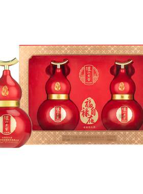 泸州老窖定制酒福禄自在红葫芦52度500ml*2浓香纯粮白酒礼盒送礼