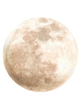 现代简约月球玄关装饰画星球卧室壁灯画轻奢背景墙LED发光挂画圆