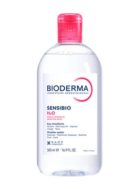法国Bioderma贝德玛卸妆水粉水温和深层清洁舒妍眼唇洁肤液500ml