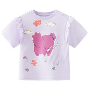 清仓【吸湿速干】MQD童装女童t恤25夏季儿童休闲短袖宝宝卡通衣服