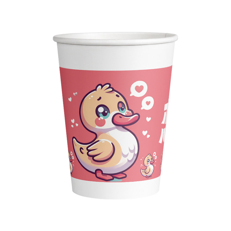一次性纸杯子家用加厚整箱500只