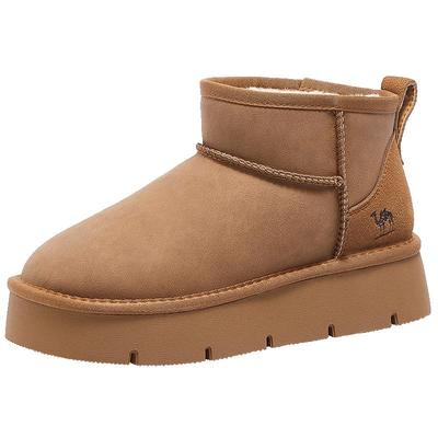 Camel/骆驼厚底加绒保暖雪地靴