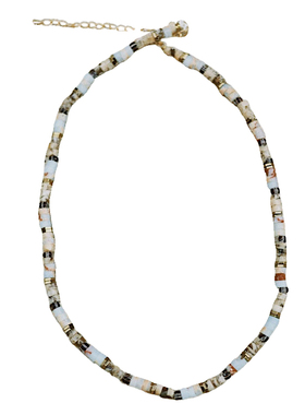 复古小众天然玉石串珠项链锁骨链