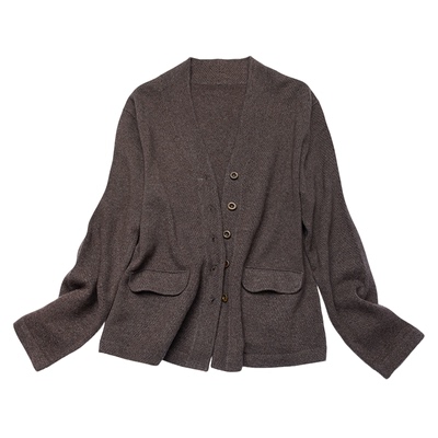 小桂花针V领正肩西服外套