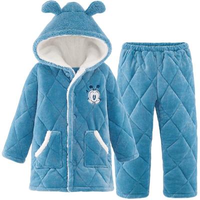 男童睡衣冬季珊瑚绒家居服