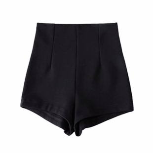 黑色短裤女高腰打底外穿2025秋冬新款a字紧身休闲显瘦女团热裤子