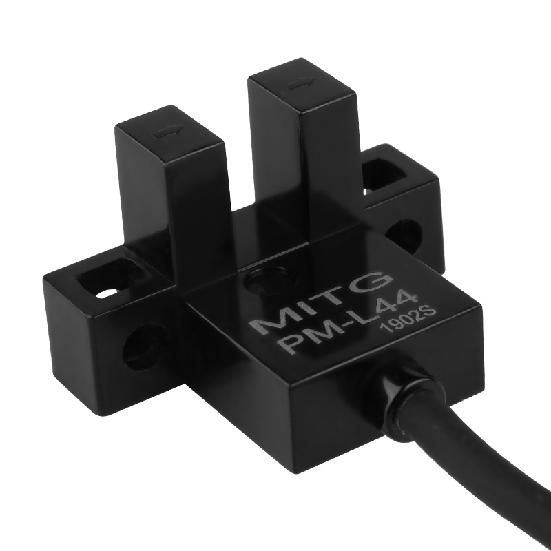 U型槽型光电开关PM-L44感应开关L型原点限位传感器NPN常开常闭24v