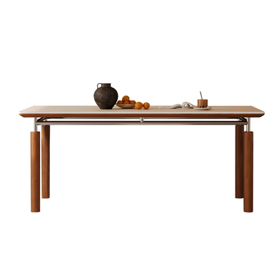 包豪斯高级感复古风岩板餐桌