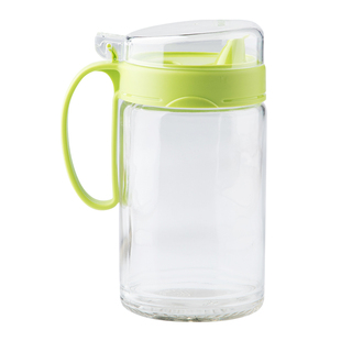 茶花玻璃油壶家用厨房不挂油食品级小油瓶调料瓶酱油醋瓶子油罐壶