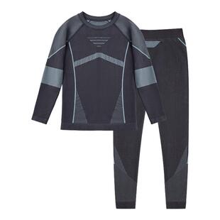 滑雪速干衣儿童训练服男童秋冬户外运动登山内衣裤女大童保暖套装