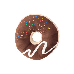 巧克力甜甜圈靠垫抱枕加厚坐垫午睡枕少女心靠垫抱枕可爱粉色礼物