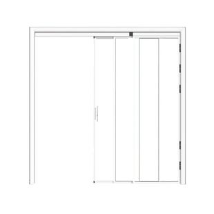 极窄pd门三联动厨房专用折叠推拉一体门卫生间铝合金三联动pt门