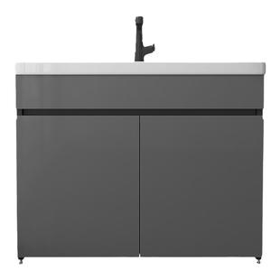 洗衣池阳台家用落地式水槽一体柜组合陶瓷洗漱台盆洗手盆带搓衣板