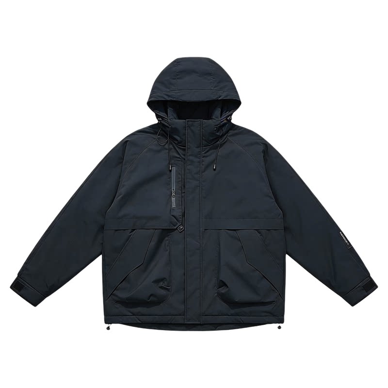 外贸尾单情侣冲锋衣登山服外套潮牌户外轻薄石墨烯发热