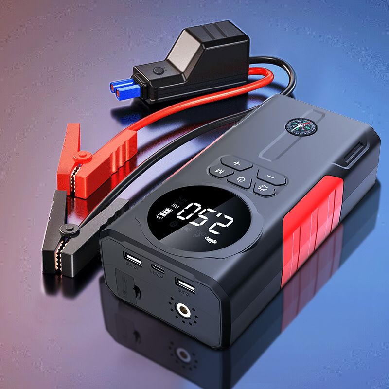 汽车应急启动电源充气一体机自驾露营电瓶亏电救援搭电宝强启电源