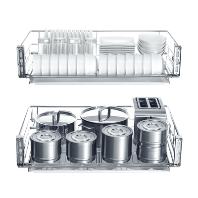 HIGOLD/悍高厨房拉篮双层抽屉式