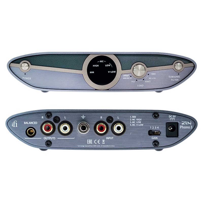 iFi悦尔法Phono3MM/MC唱头放大器