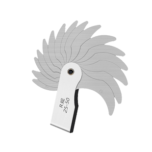 不锈钢r规半径规尺全套样板高精度测量器R角测量规尺圆弧测量工具