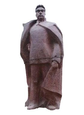 城市户外园林景观摆件叶挺将军人物胸像部队文化名人玻璃钢铜雕塑