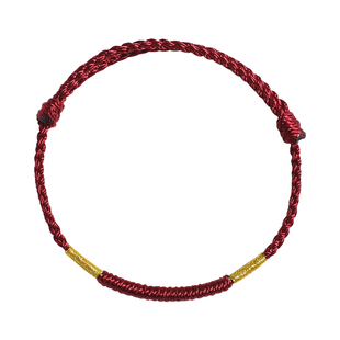 2026马本命年红绳手链女手工编织婴儿童太岁红色手绳平安好运脚链