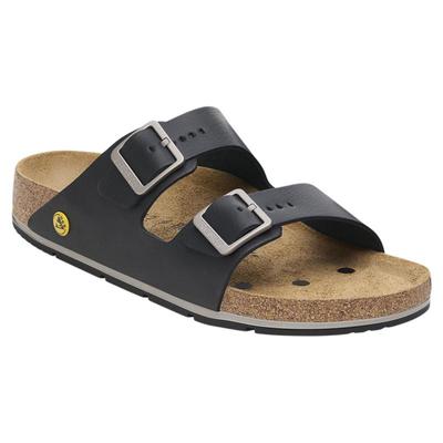BIRKENSTOCK勃肯牛皮革双扣拖鞋