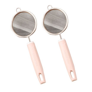 日本不锈钢家用辅食筛超细100目过滤网漏勺厨房豆浆密漏网筛商用