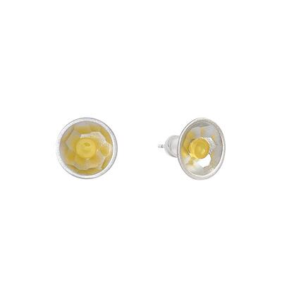 THING OF E【茶】系列称心圆弧锤纹玛瑙流苏耳环新中式轻奢耳饰