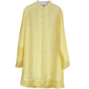 太极服女飘逸 2025新款中国风真丝棉麻双层太极拳练功服晨练服