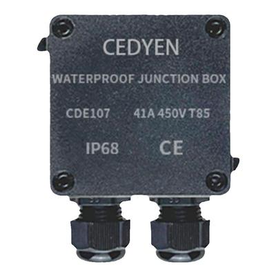 防水接线盒两孔黑IP68户外