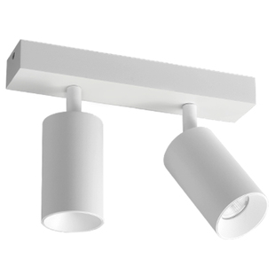 明装led射灯连体双2头防眩吸顶多头家用客厅智能长条免开孔导轨道