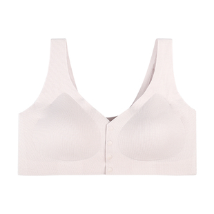好波女士无钢圈文胸聚拢内衣薄款胸罩前开扣胸罩大码内衣HW2323
