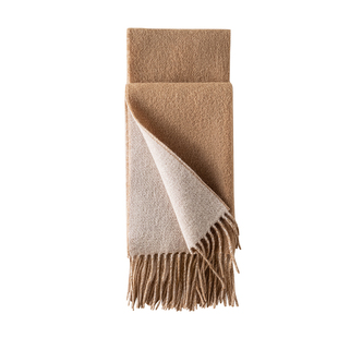 羊毛围巾女款2025新款冬加厚披肩外搭韩系氛围感围脖女友礼物高档