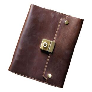 头层牛皮M5A8/A7真皮活页笔记本 办公商务多功能日记本手帐本