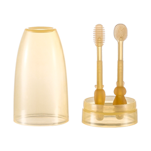 贝肽斯婴儿牙刷婴幼儿乳牙0-1岁半舌苔口腔清洁神器硅胶宝宝牙刷