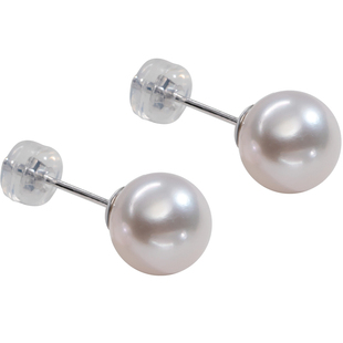 南珠宫925银海水珍珠耳钉(AKOYA))官方旗舰店正品天然C-E053SN-Y