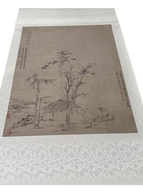 高清艺术喷绘画芯宣纸绢布卷轴画