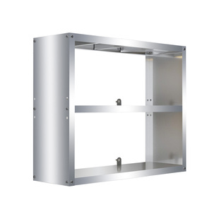 厨房不锈钢吊柜单双层壁挂式打孔上墙收纳柜商用挂墙置物架储物柜