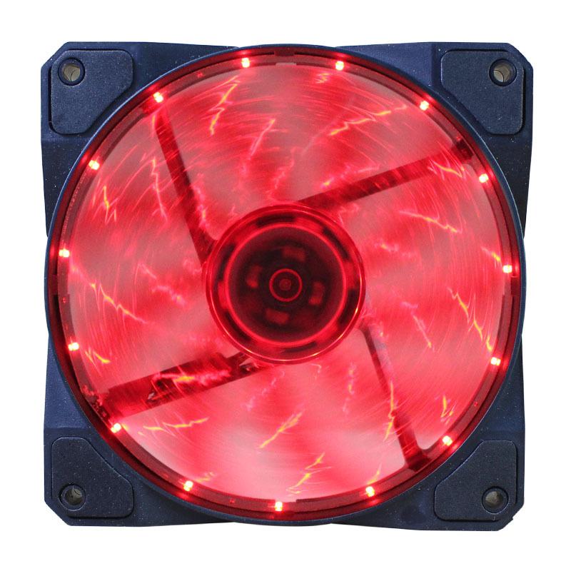 台式电脑炫影机箱风扇12cm发光大4Pin风冷蓝灯12025散热风扇