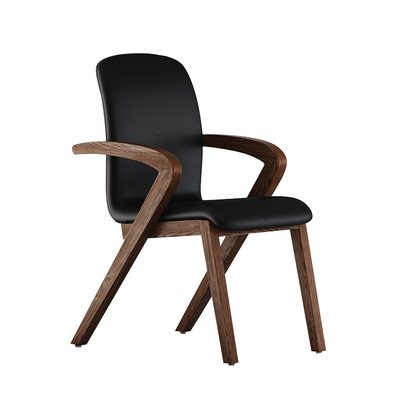 北欧实木椅子家用有扶手靠背餐椅