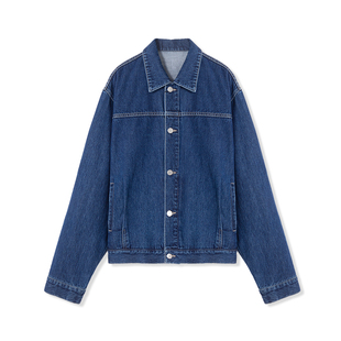 UNICAHOMME/破缝结构翻领牛仔夹克