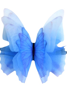 舞蹈高质感立体蓝色蝴蝶丝带优雅手链手绳小众设计手腕花轻奢手带