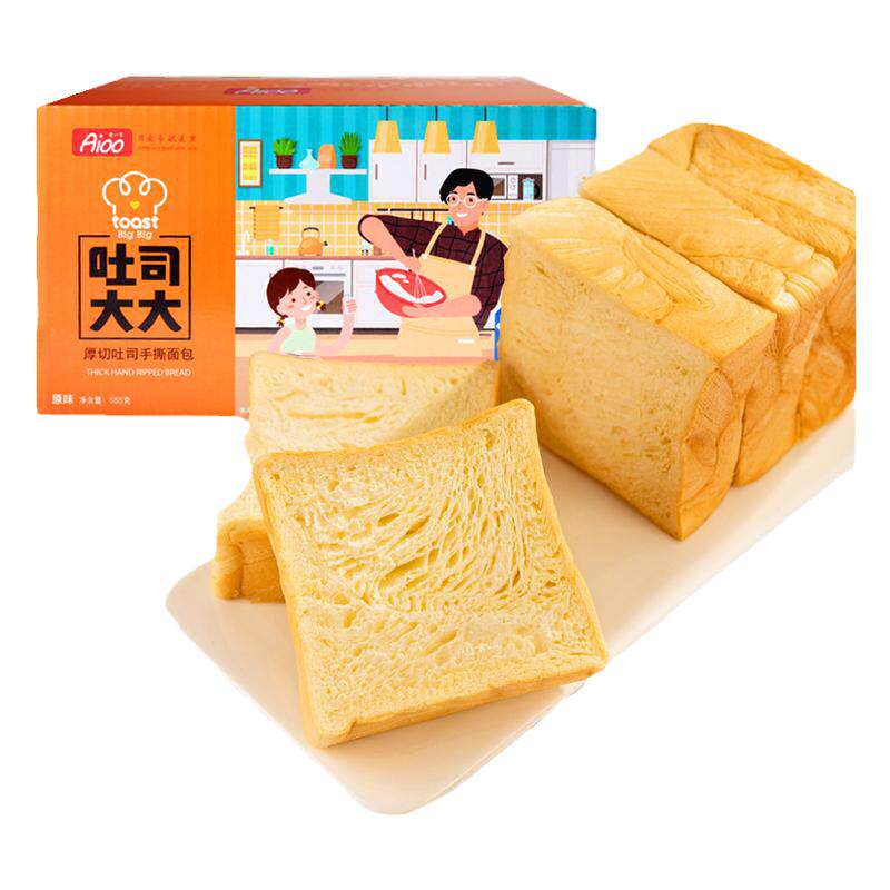 爱一百切片吐司面包儿童早餐速食
