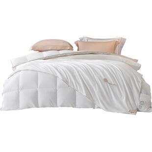 水星家纺羽绒被95白鹅绒冬被保暖被芯二合一被双人子母被床品