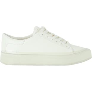 【折扣】VINCE 女士经典款人造白色皮革橡胶鞋底运动鞋板鞋