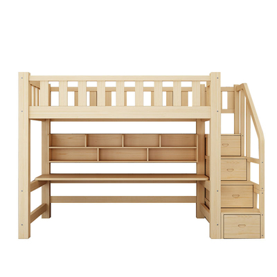 简约全实木多功能高低床价格更低