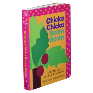 英文原版绘本 Chicka Chicka Boom Boom 叽喀叽喀碰碰 书+CD 英文版 进口英语原版书籍儿童全英语书