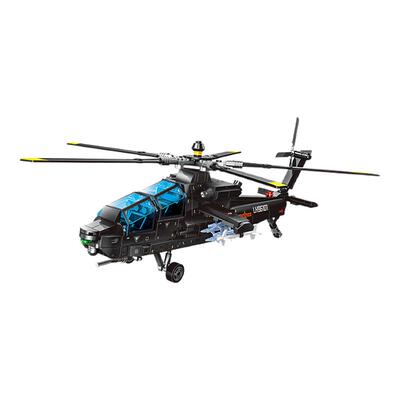 【新品】森宝积木直-21武装直升机模型拼装玩具拼搭积木男生礼物
