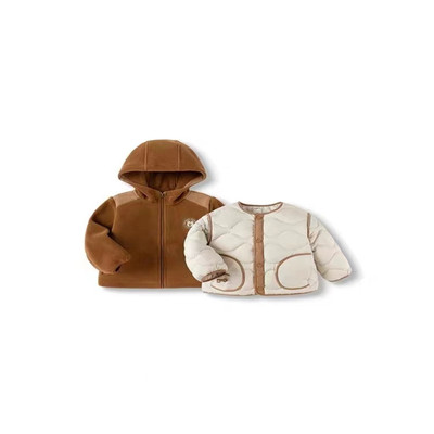 男童羽绒服儿童摇粒绒里件两件套