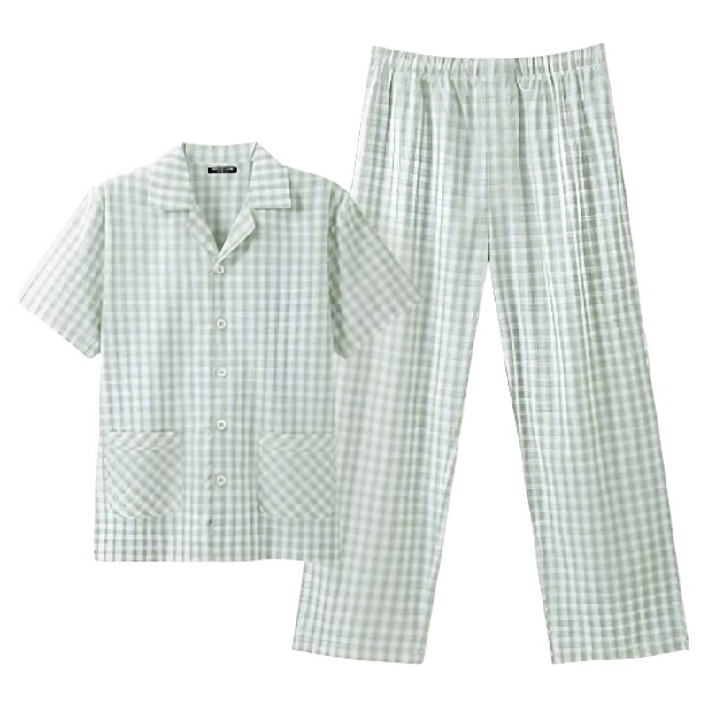 三枪纯棉男士可外穿家居服套装